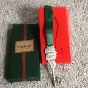 Longaberger Santa Key Ornament
